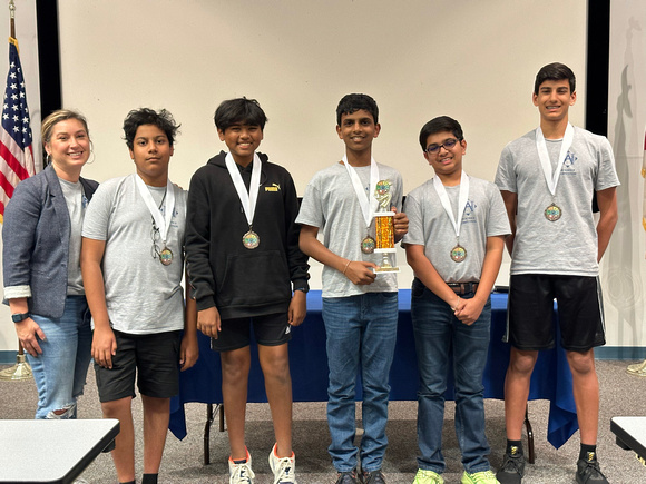 3rd Place 2024 Florida Regional Middle School Science Bowl Winners