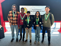 1st Place Winners of Engineering Challenge at Florida Regional Middle School Science Bowl