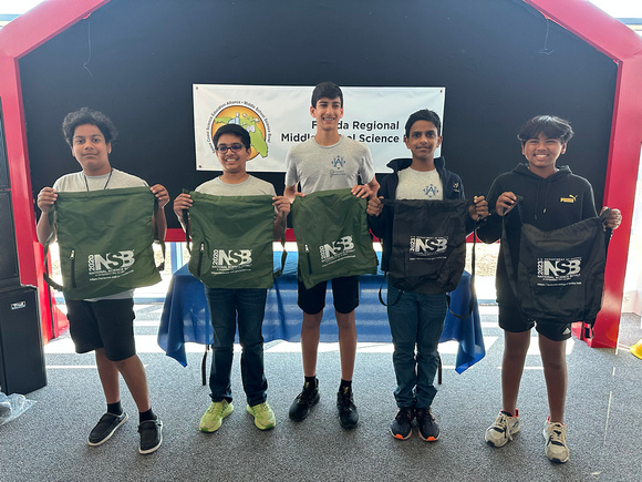 Engineering Challenge 2nd Place Winners at Florida Regional Middle School Science Bowl